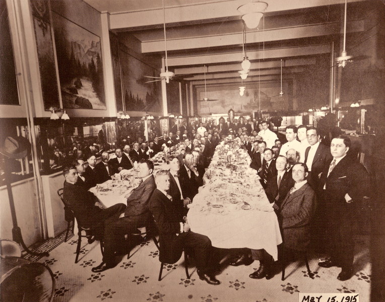 Banquet at The Bright Star Restaurant 1915