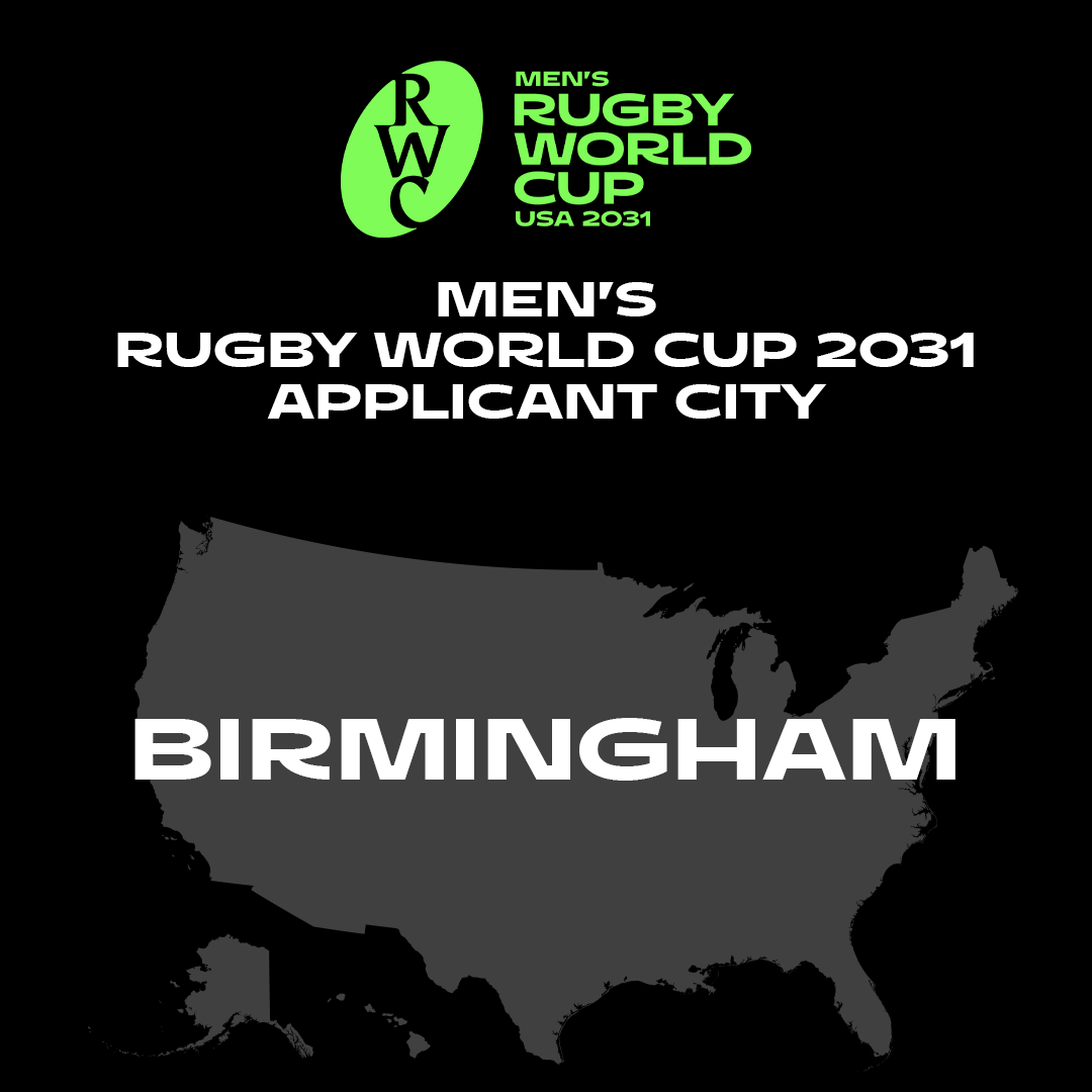 Greater Birmingham one of 27 Cities to enter Men’s Rugby World Cup 2031 Host City Applicant Phase
