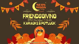 Live Music w Josiah Roddah 5-8pm &2nd Annual Friendsgiving @ Neon Moon Lounge Leeds Al hero image
