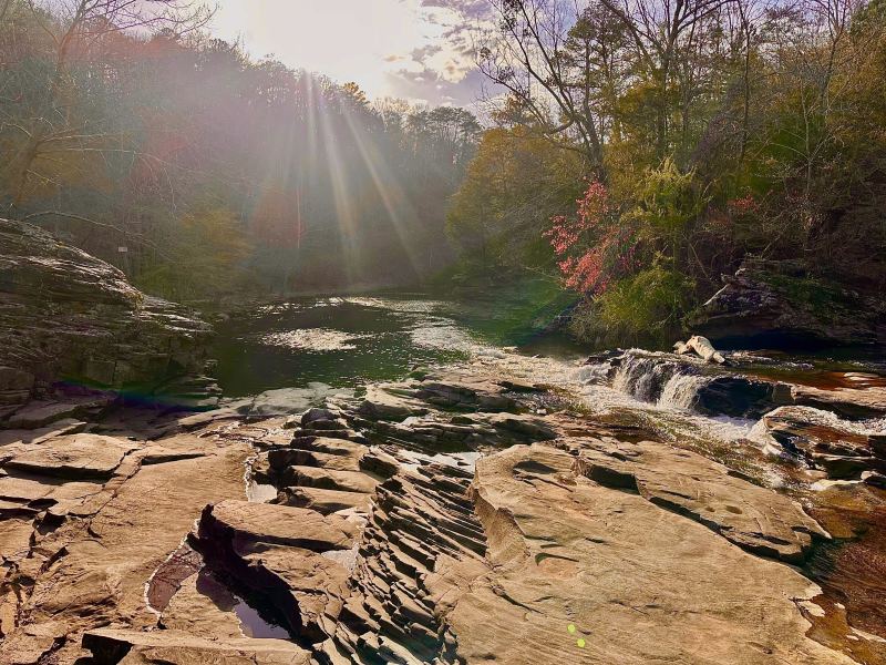 Sunset at The Falls at Turkey Creek Nature Preserve