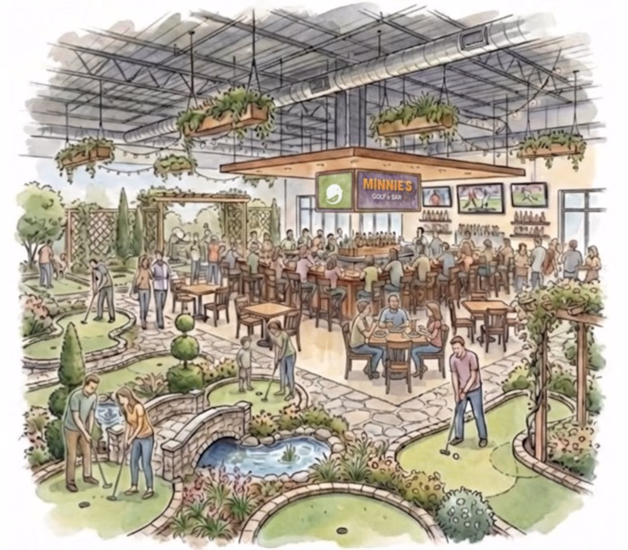Mini-golf, bar venue coming to popular Birmingham development